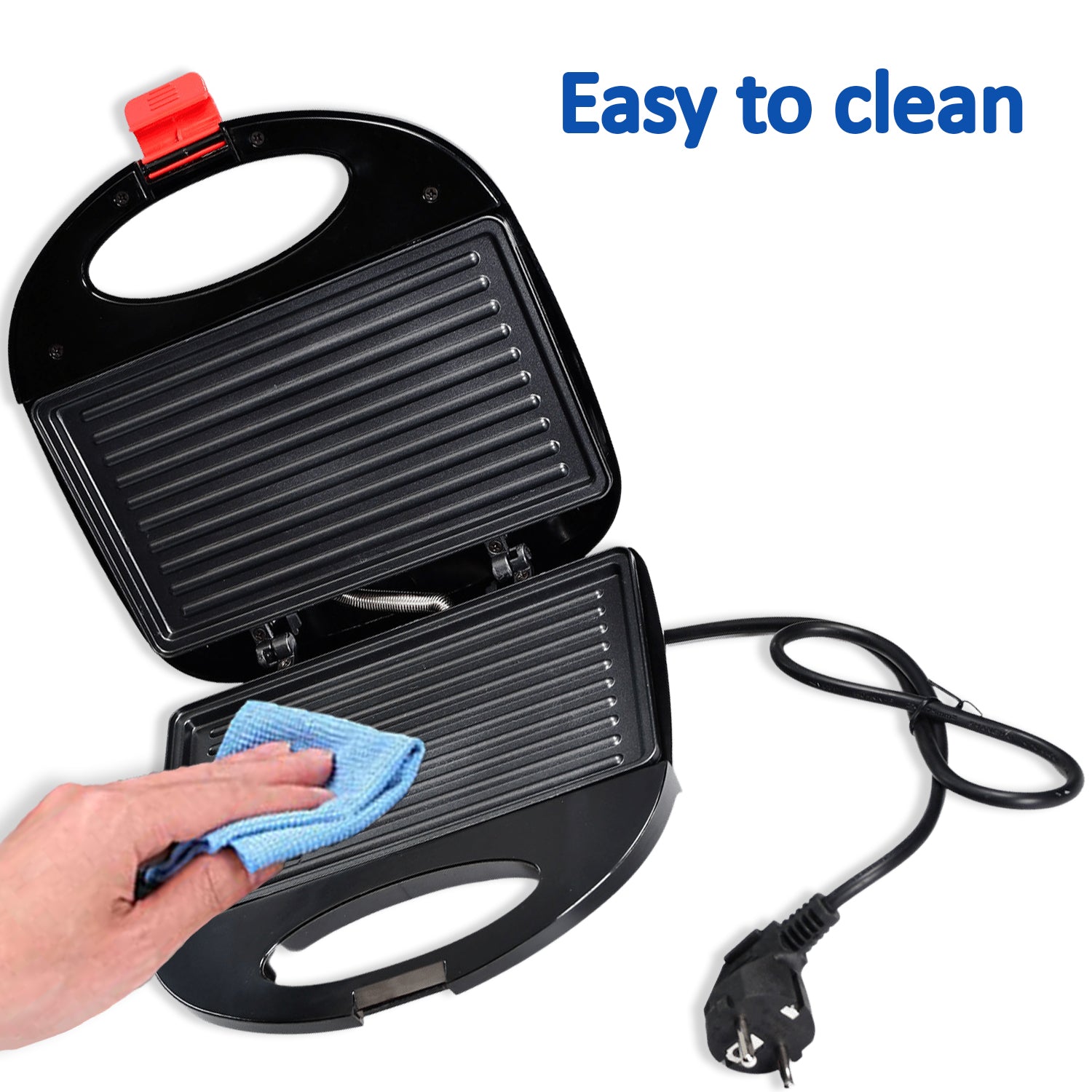 2818 Sandwich Maker Makes Sandwich Non-Stick Plates| Easy to Use with Indicator Lights DeoDap 2818 Sandwich Maker Makes Sandwich Non-Stick Plates| Easy to Use with Indicator Lights DeoDap